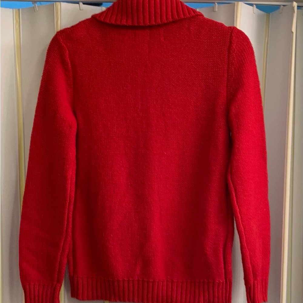 Jones New York Red Cable Knit Cardigan - Picture 4 of 10